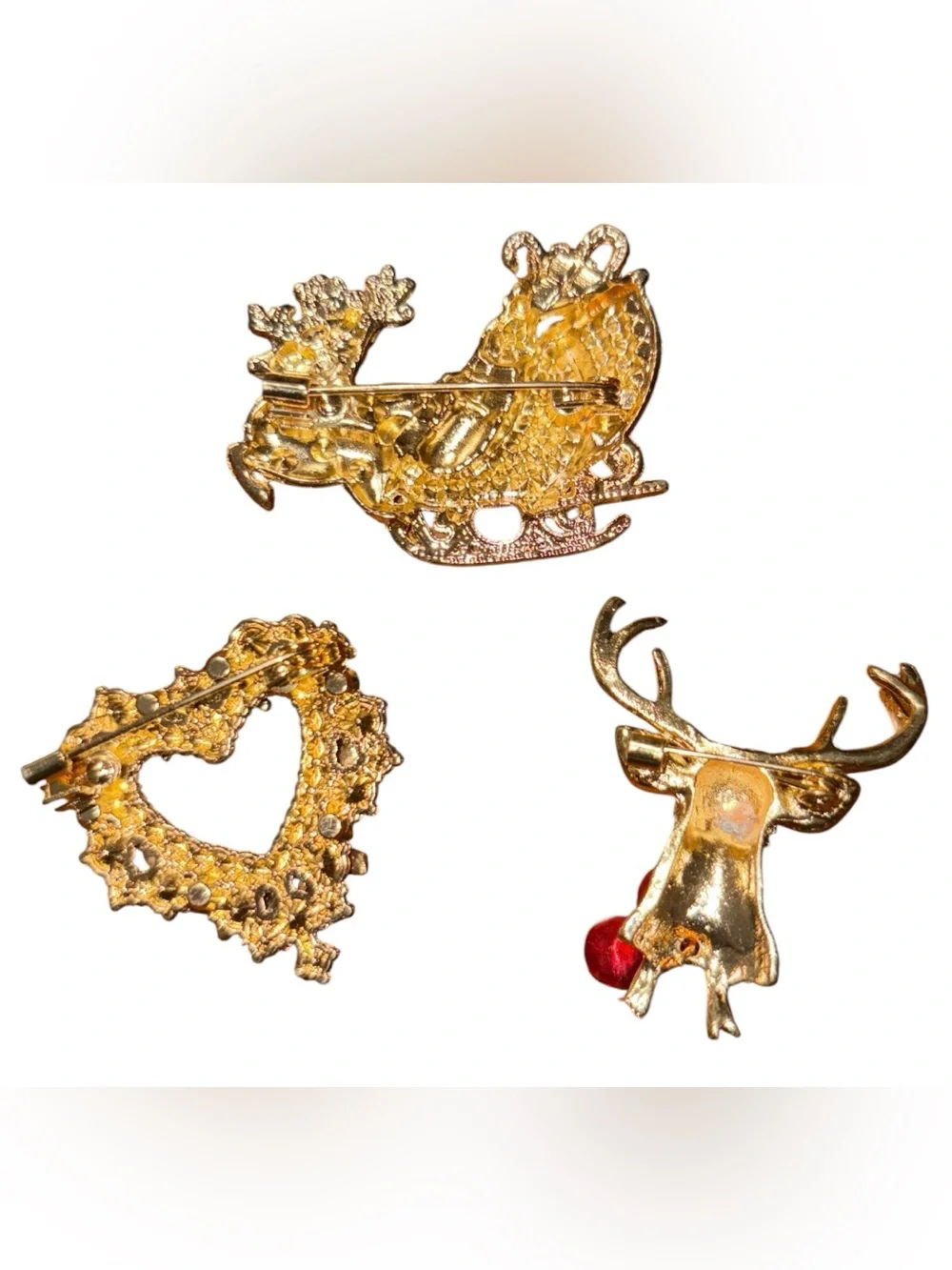 Festive Holiday Brooches Bundle
